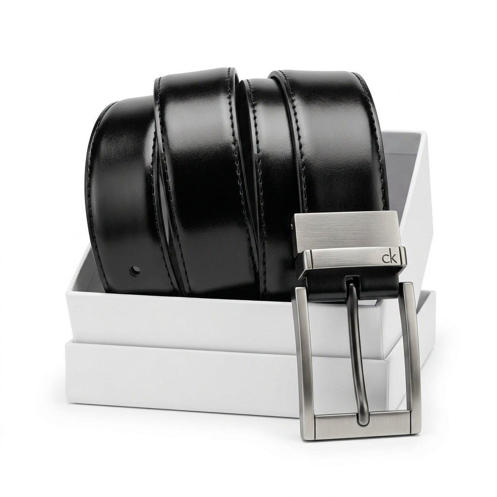 Calvin Klein Men's Reversible Genuine Leather Belt with Gift Box #18