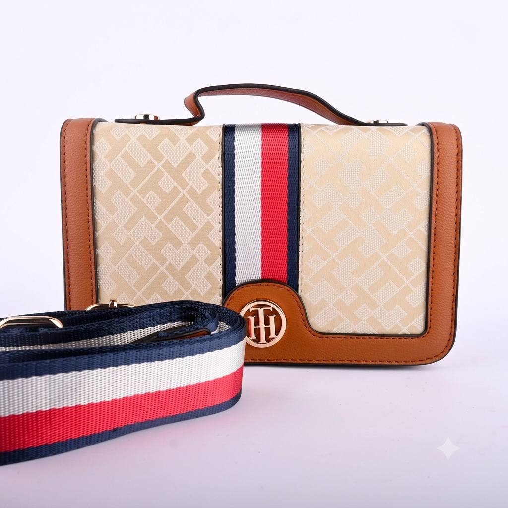 Classic Chic Monogram Crossbody Bag ✨ #0083