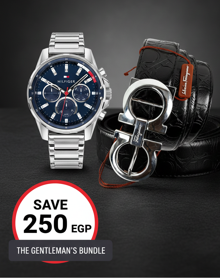 Tommy Watch For Men 1791788 + SF Leather Belt For Men 23#