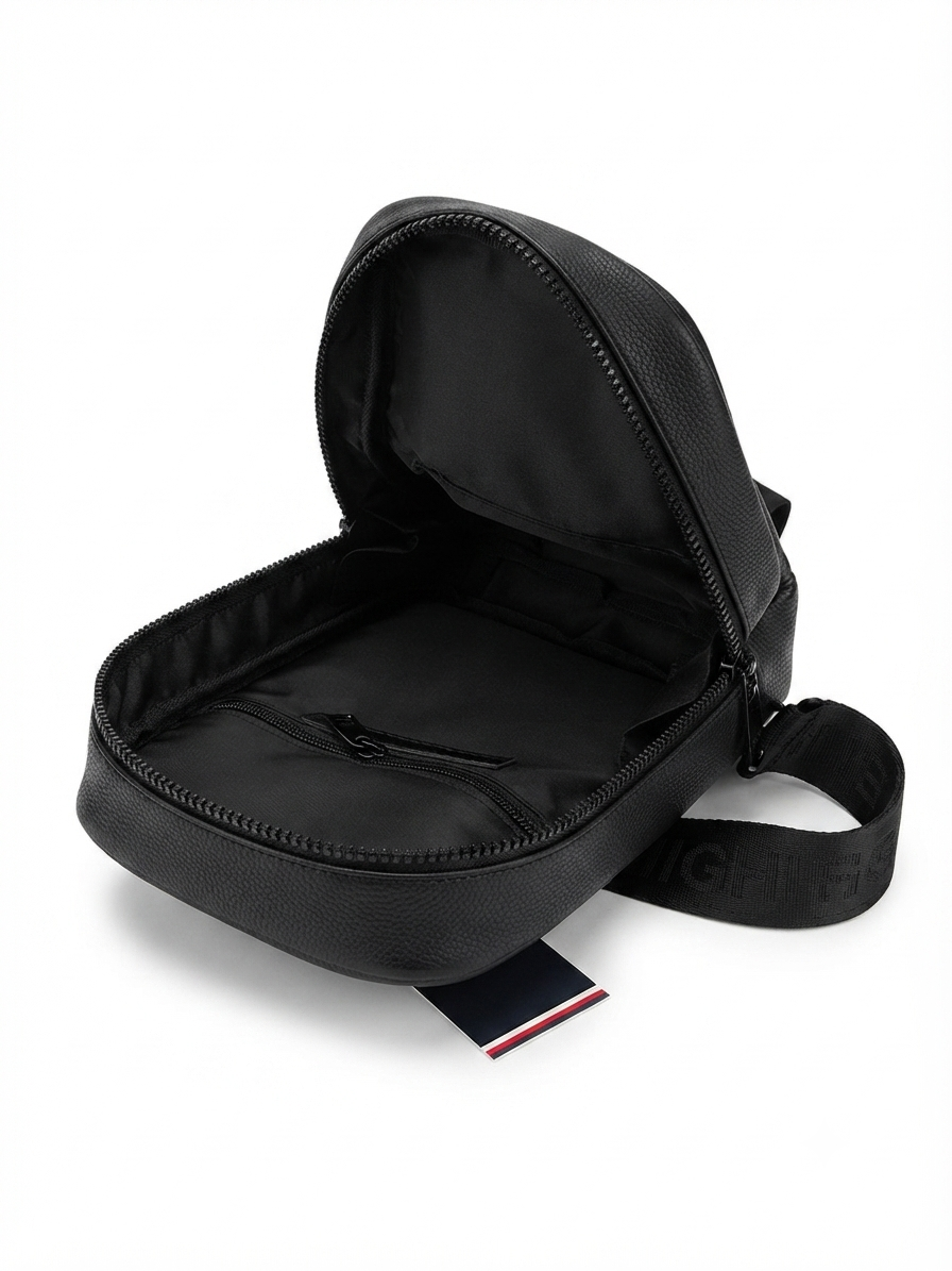 Tommy Hilfiger Men's Chic Crossbody Sling Bag - Black #0062