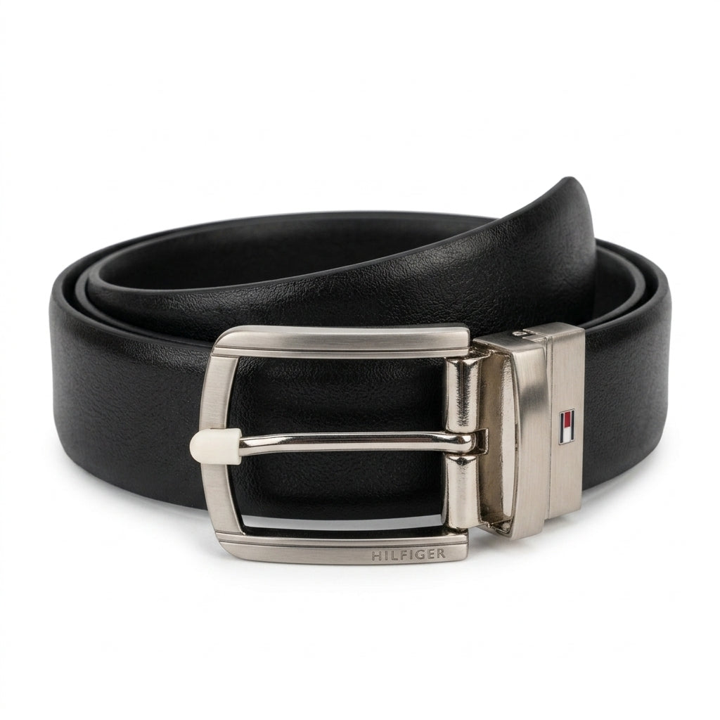 Tommy Hilfiger Men’s Leather Gift Set – Wallet & Belt #018