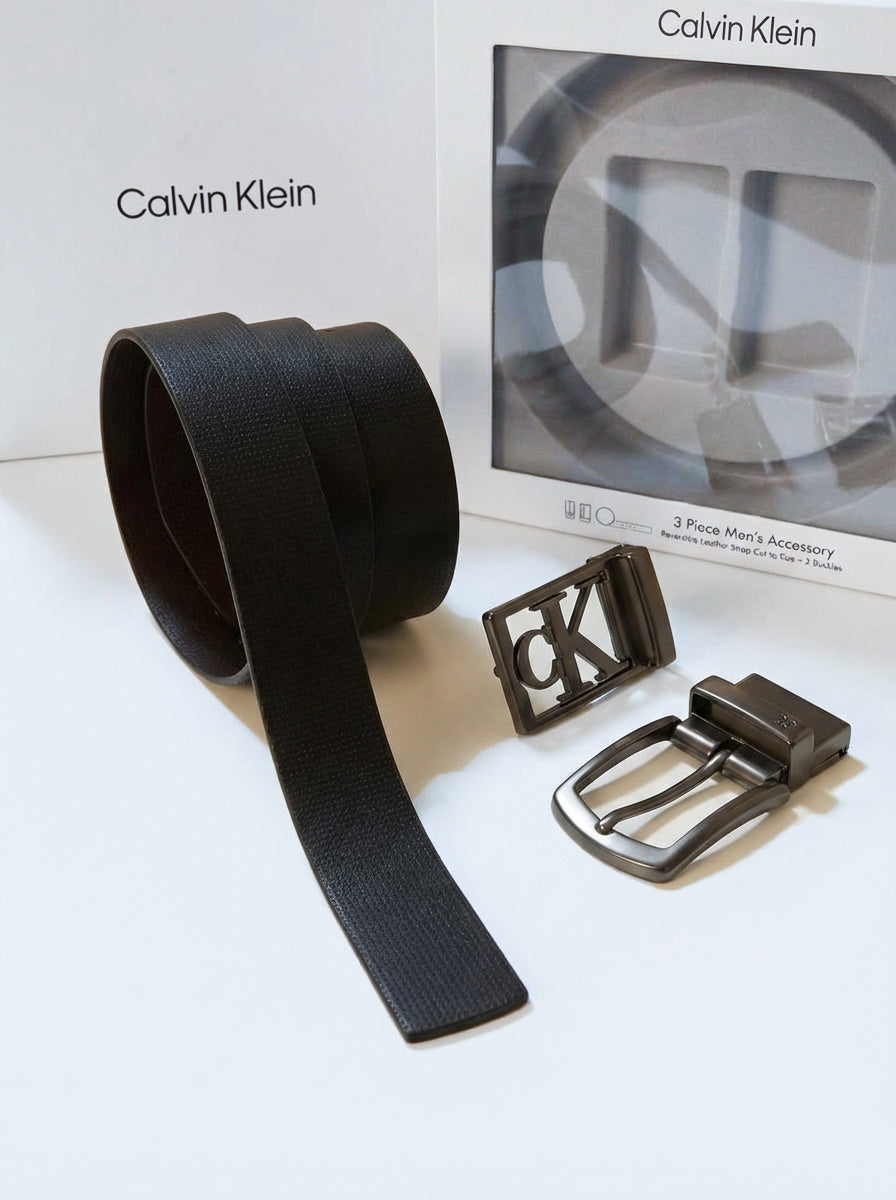 Calvin Klein Leather Double Face Belt 66#