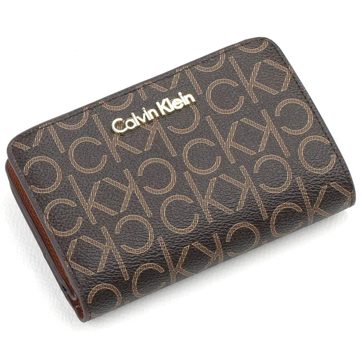CK Brown  Leather Wallet For Women 95#
