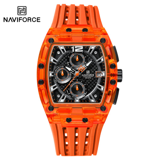 Naviforce NF7105 O/B/O Sports Transparent Men Watch
