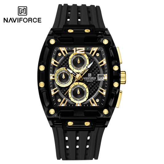 Naviforce NF7105 B/G/B Sports Transparent Men Watch