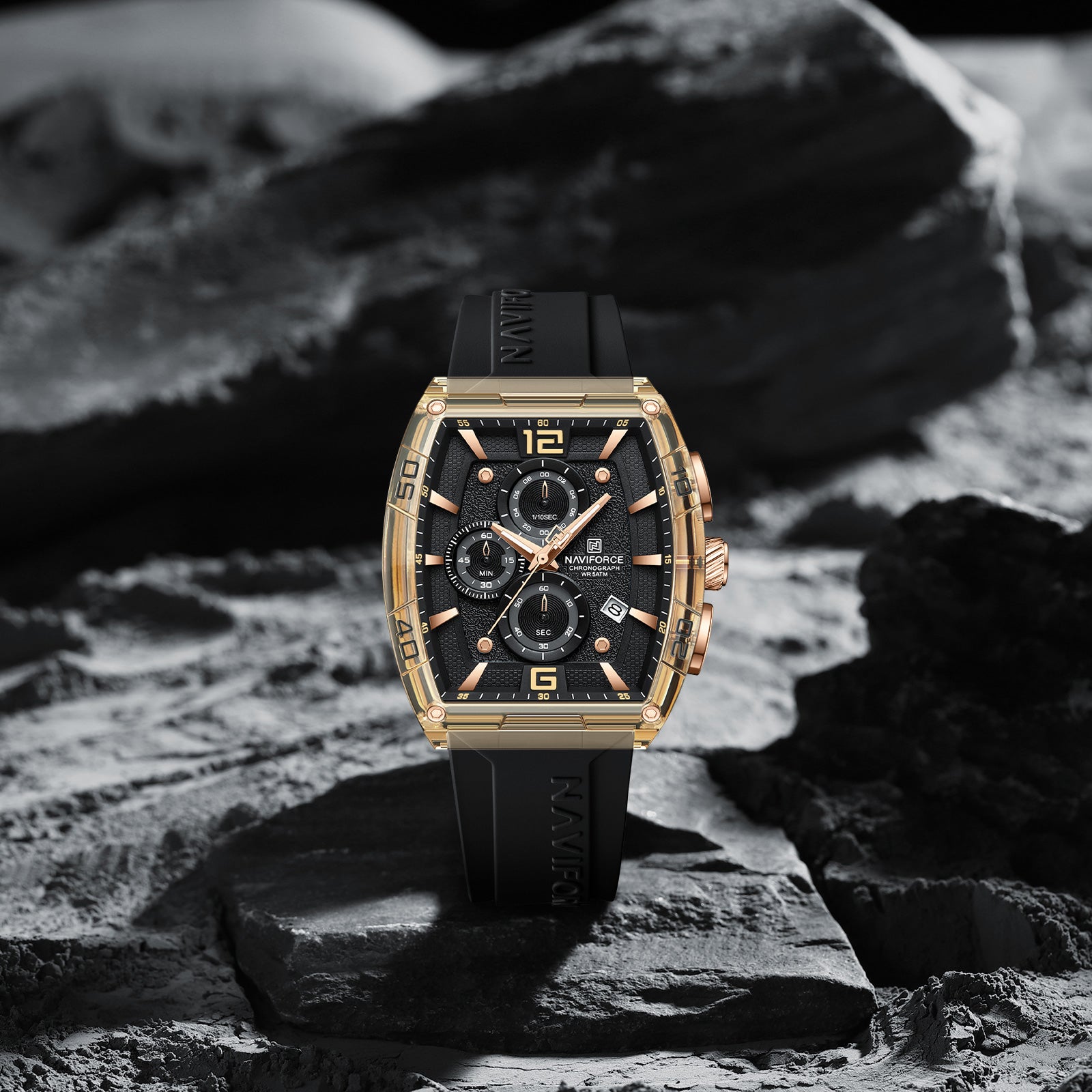 Naviforce Watch for Men NF6101 R/GY/B