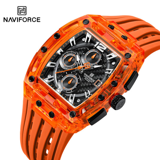 Naviforce NF7105 O/B/O Sports Transparent Men Watch