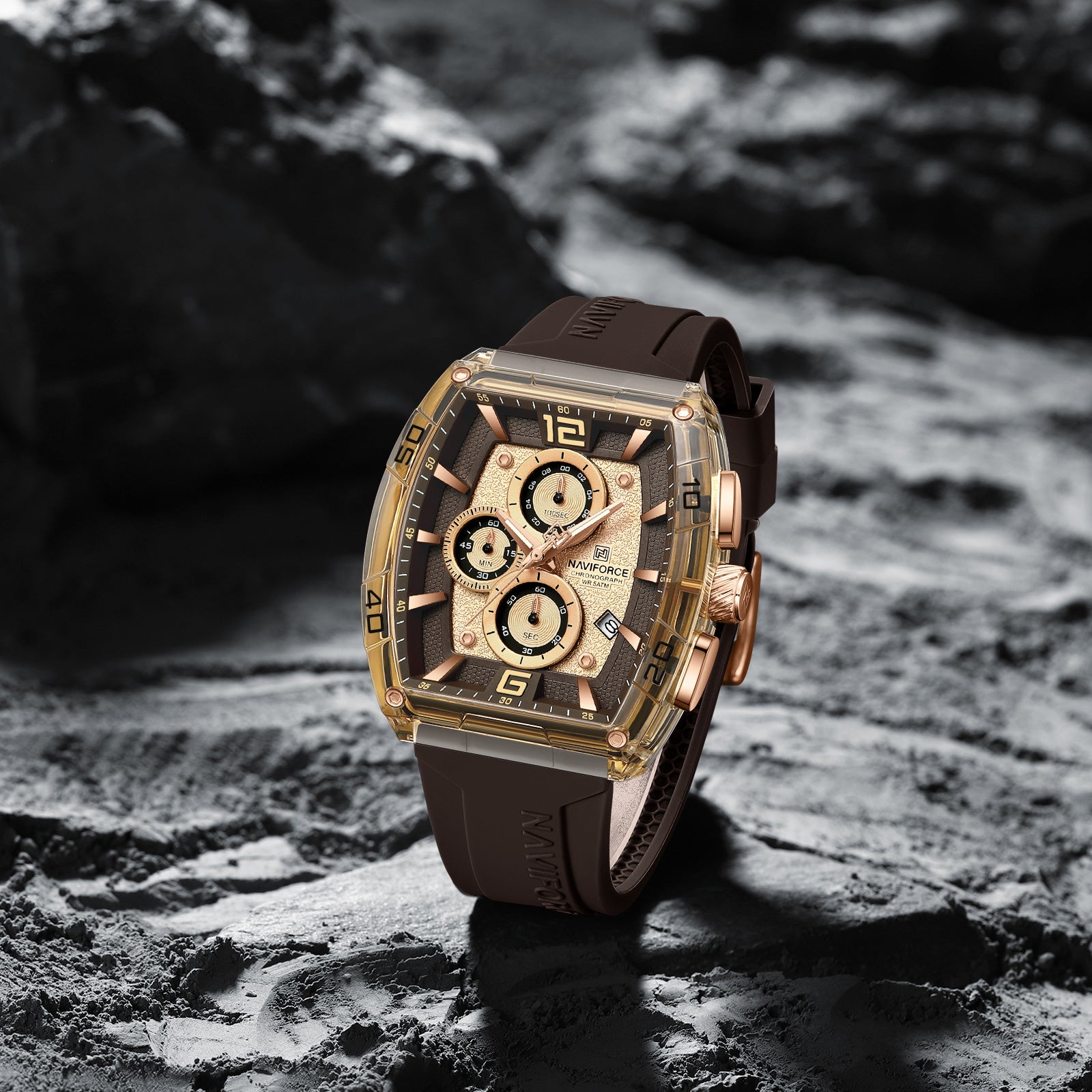 Naviforce Watch for Men NF6101 RG/Y/CE