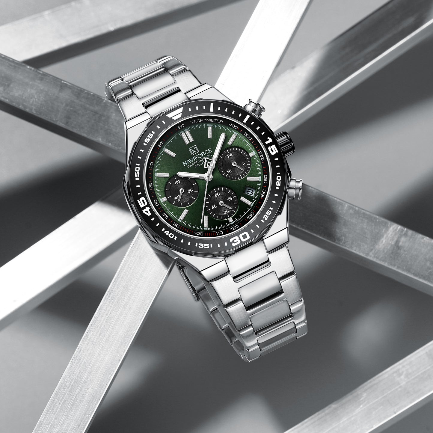 NAVIFORCE NF8049 S/GN/S Men’s Trendy Watches with Multifunctional Dial