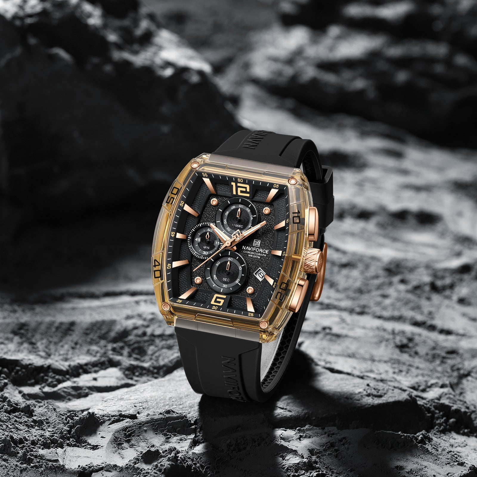 Naviforce Watch for Men NF6101 R/GY/B