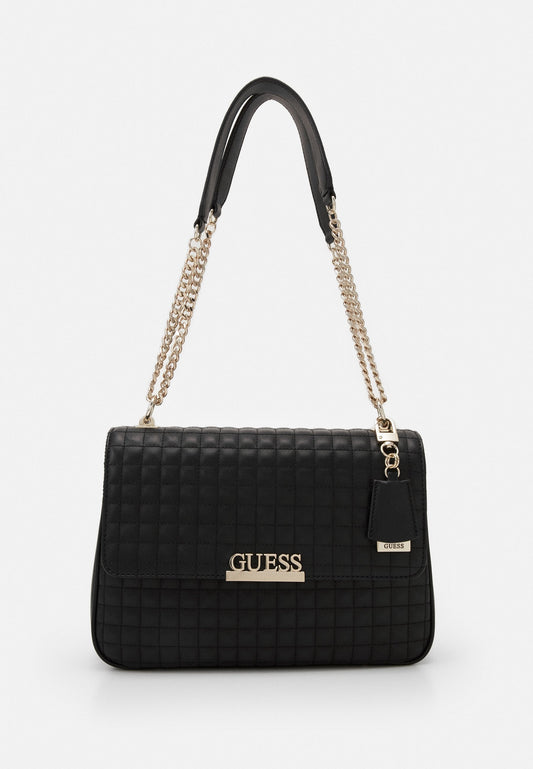 Guess Black Quilted Shoulder Bag For Women 15#