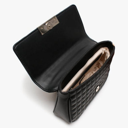 Guess Black Quilted Shoulder Bag For Women 15#