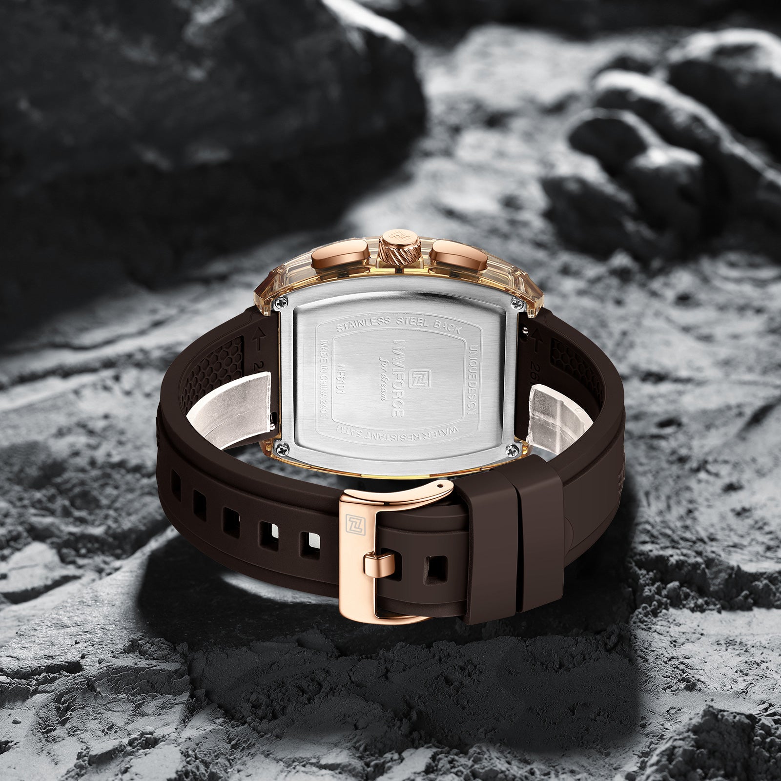 Naviforce Watch for Men NF6101 RG/Y/CE