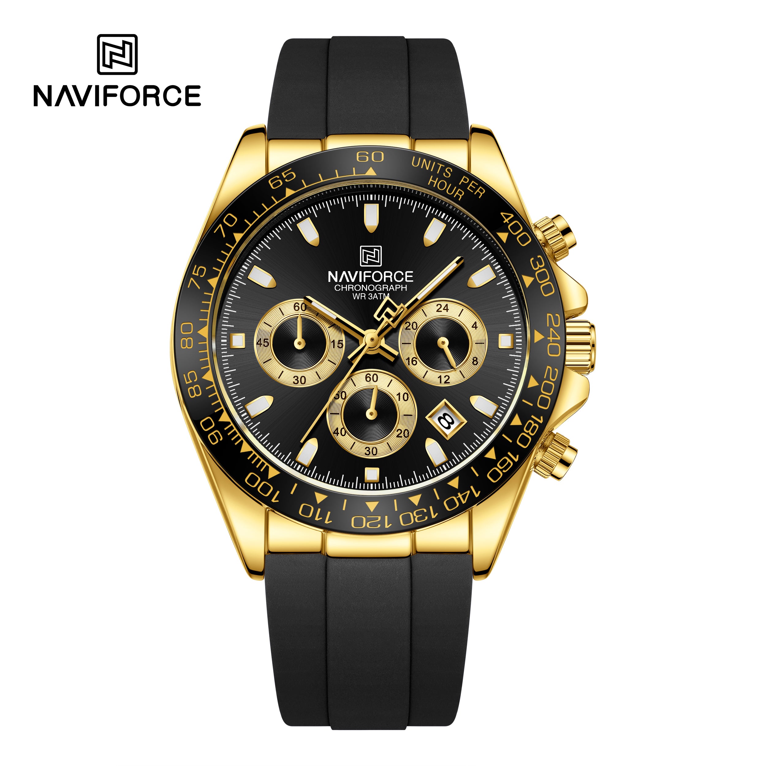 Naviforce Watch For Men NF8054 G/B/B