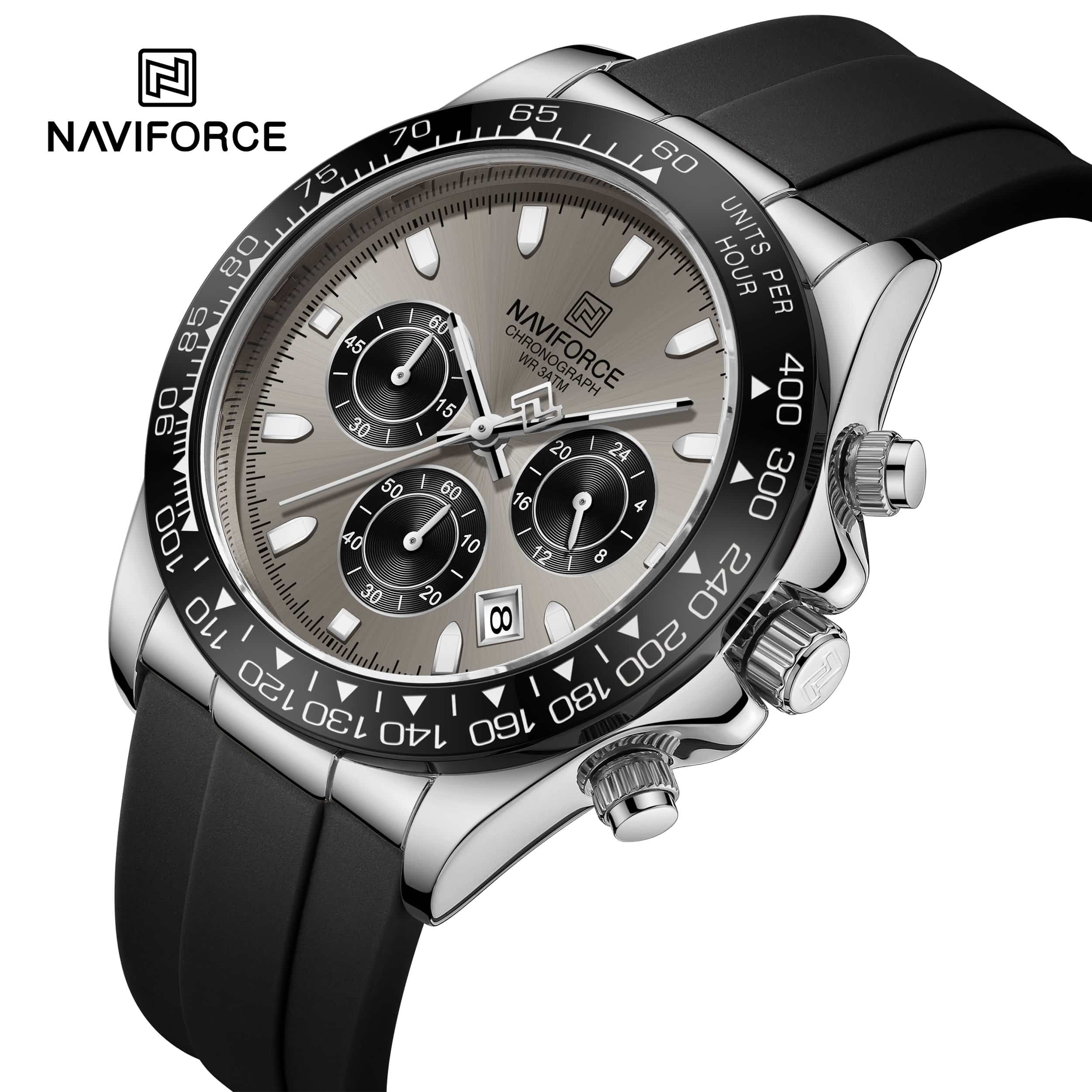 Naviforce NF8054 S/GY/B Flex Chrono