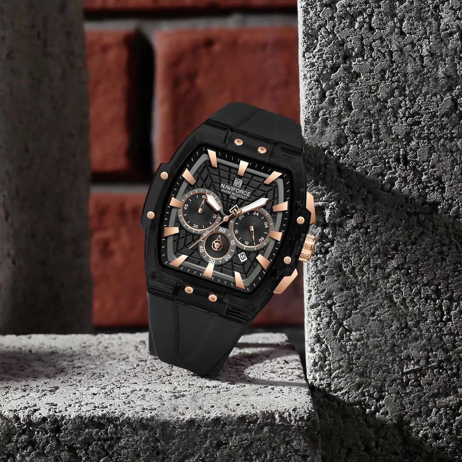 Naviforce NF6113 B/RG/B Apex Chronograph Series