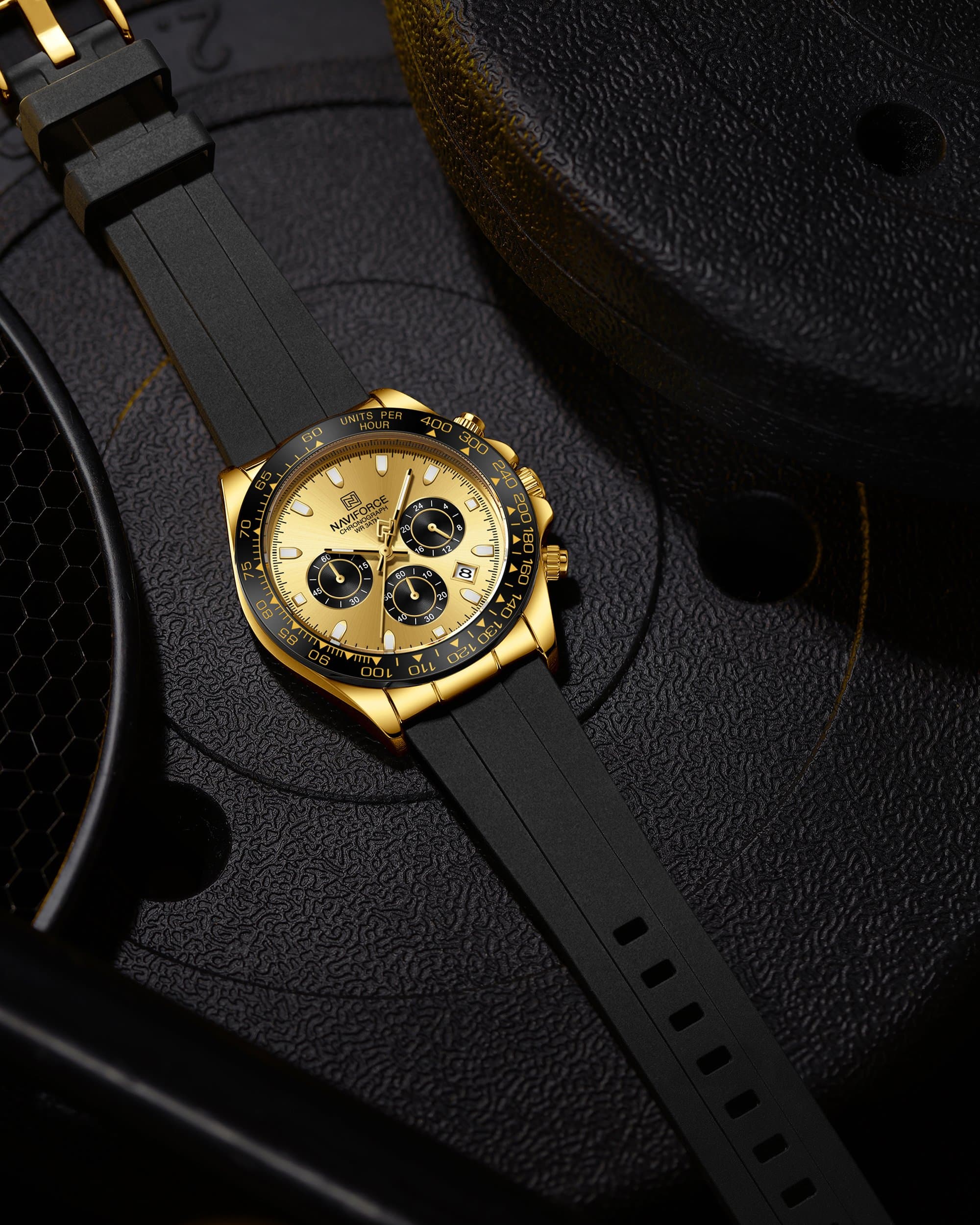 Naviforce NF8054 G/G/B Flex Chrono