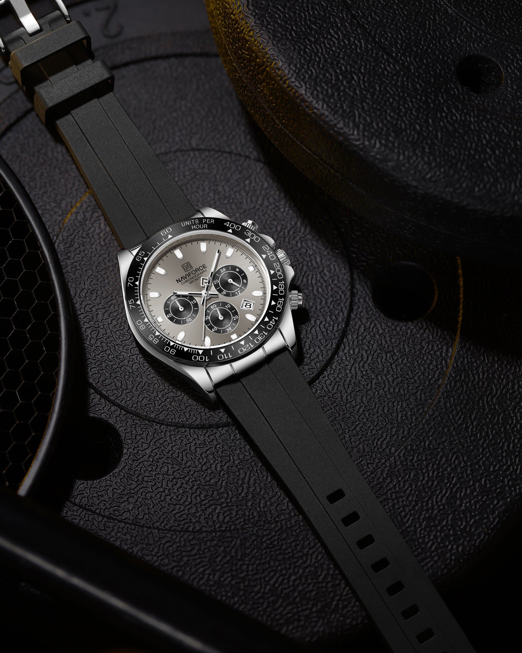 Naviforce NF8054 S/GY/B Flex Chrono