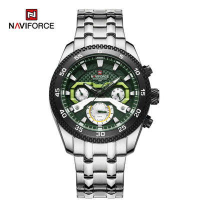 Naviforce NF9222 S/GN Charm and Stylish Waterproof Multifunctional Quartz Watch for Men