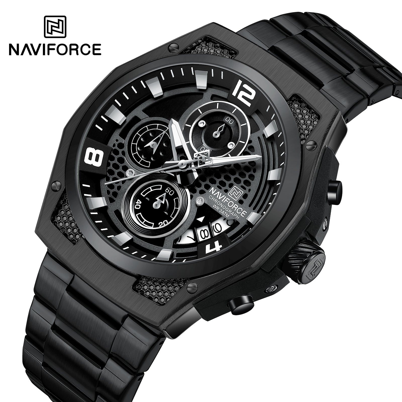Naviforce Watch for Men NF8051S - B/B/B ChronoXtreme