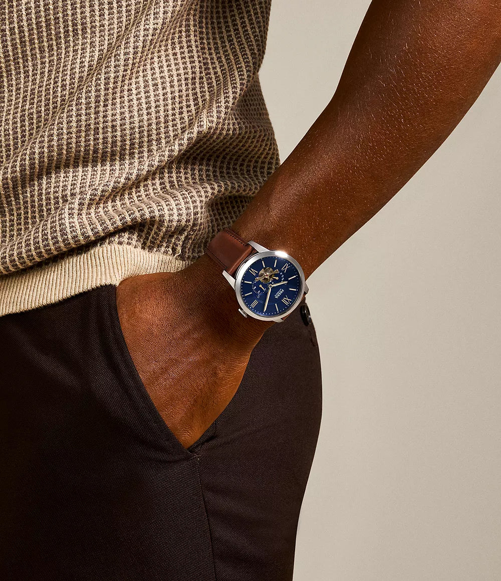 Townsman Automatic Brown Leather Watch ME3110