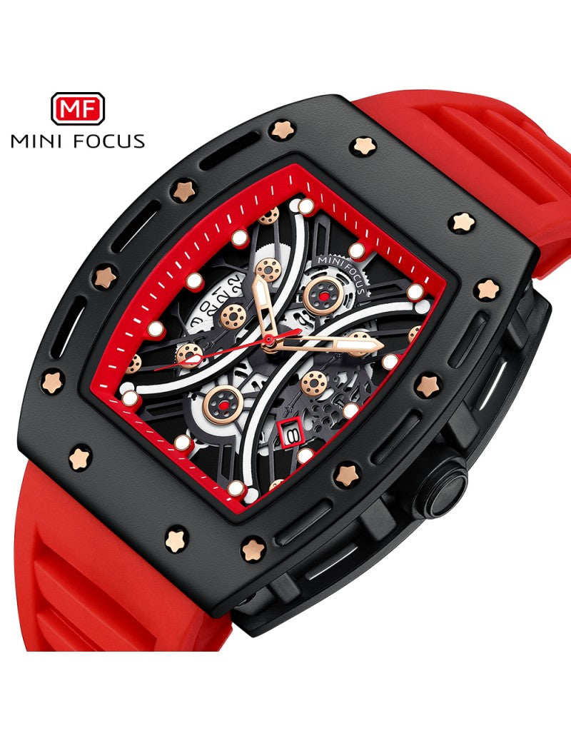 Mini Focus Men's Watch - MF0420G.03 - Stainless Steel Skeleton Watch