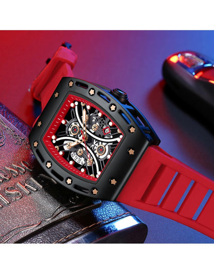 Mini Focus Men's Watch - MF0420G.03 - Stainless Steel Skeleton Watch