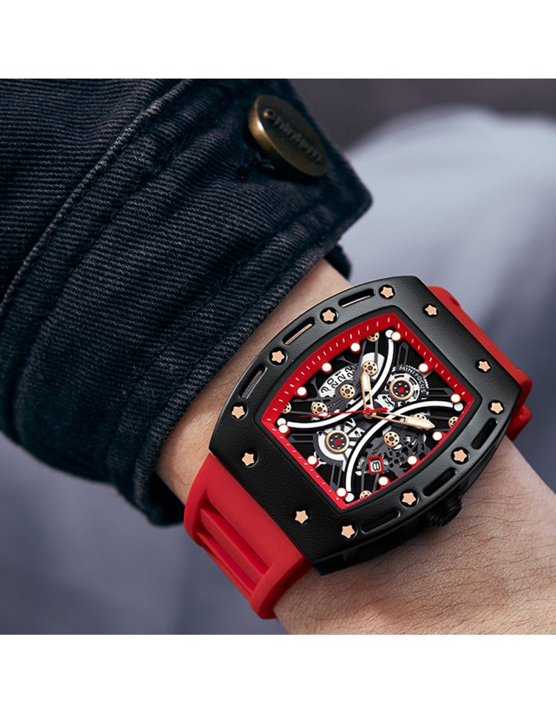 Mini Focus Men's Watch - MF0420G.03 - Stainless Steel Skeleton Watch