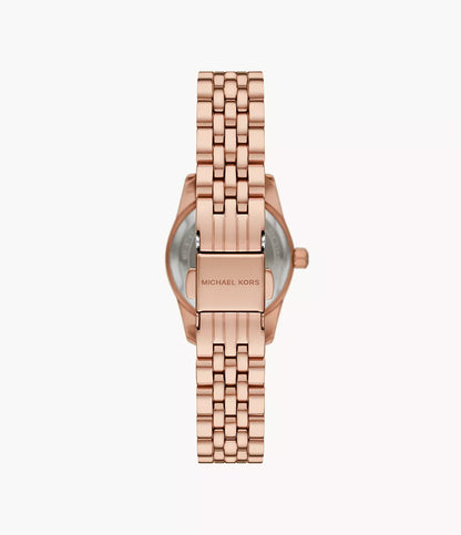 Michael Kors Lexington Three-Hand Rose Gold-Tone Stainless Steel Watch – Model MK4739