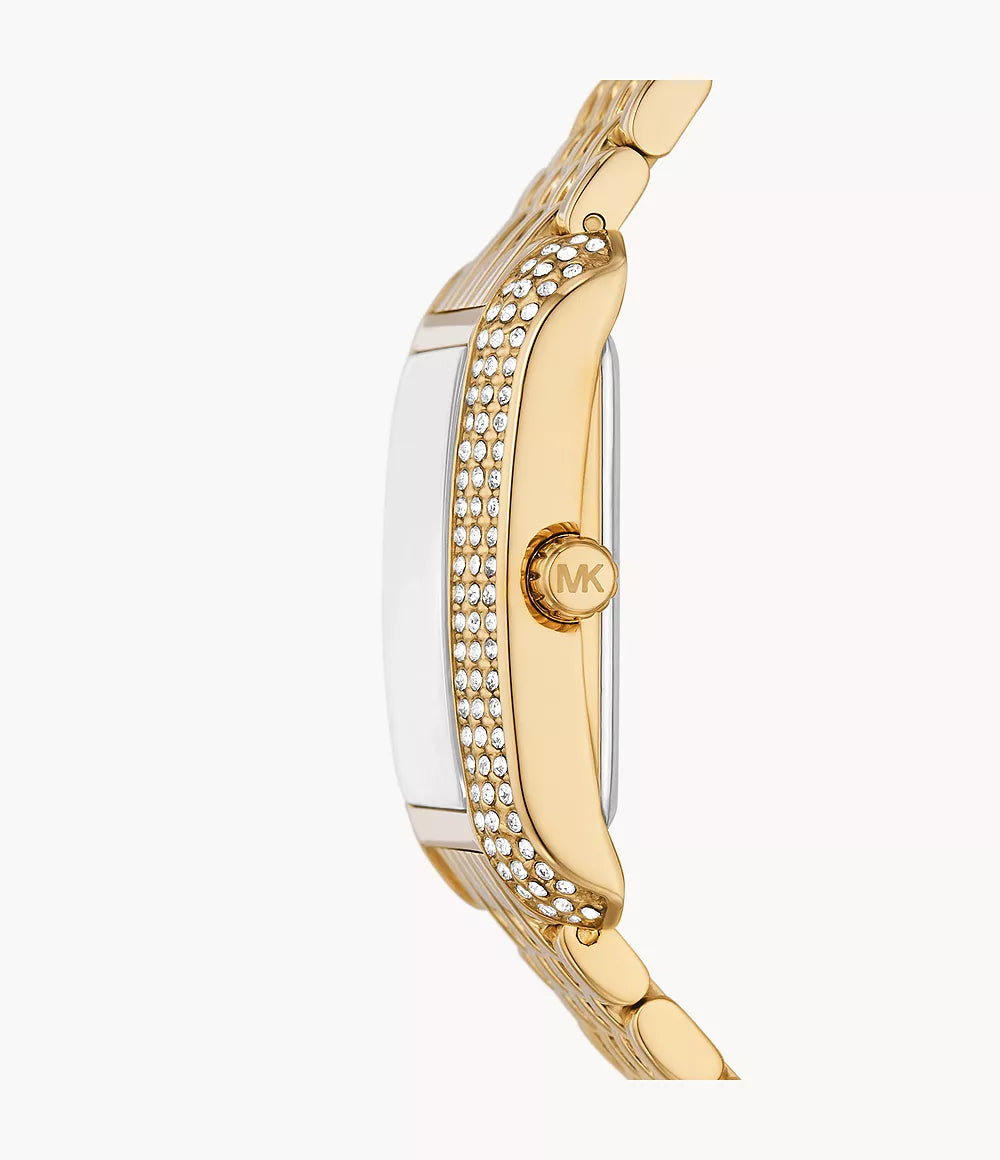 Michael Kors Emery Women’s Watch – Gold-Tone Stainless Steel with Green Dial (Model MK4742)