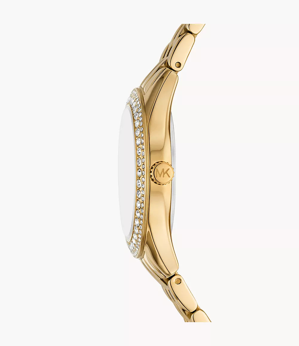 Michael Kors Harlowe Women’s Watch – Gold-Tone Stainless Steel with Green Dial (Model MK4870)