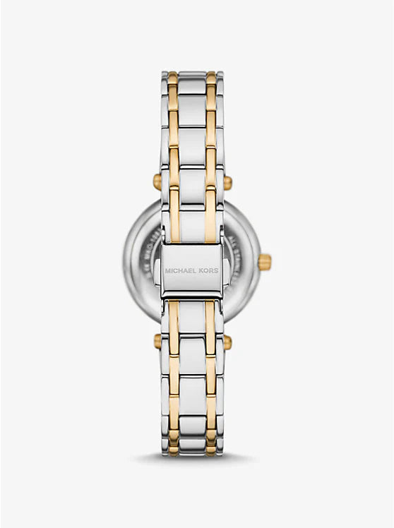 Michael Kors Laney Two-Tone Blue Dial Ladies Watch – MKO1085