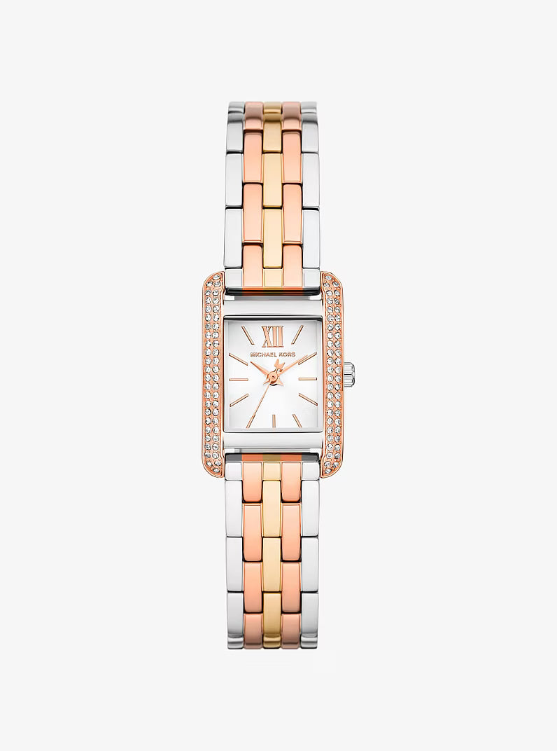 Michael Kors Mini Monroe Pavé Tri-Tone Watch – MKO1146