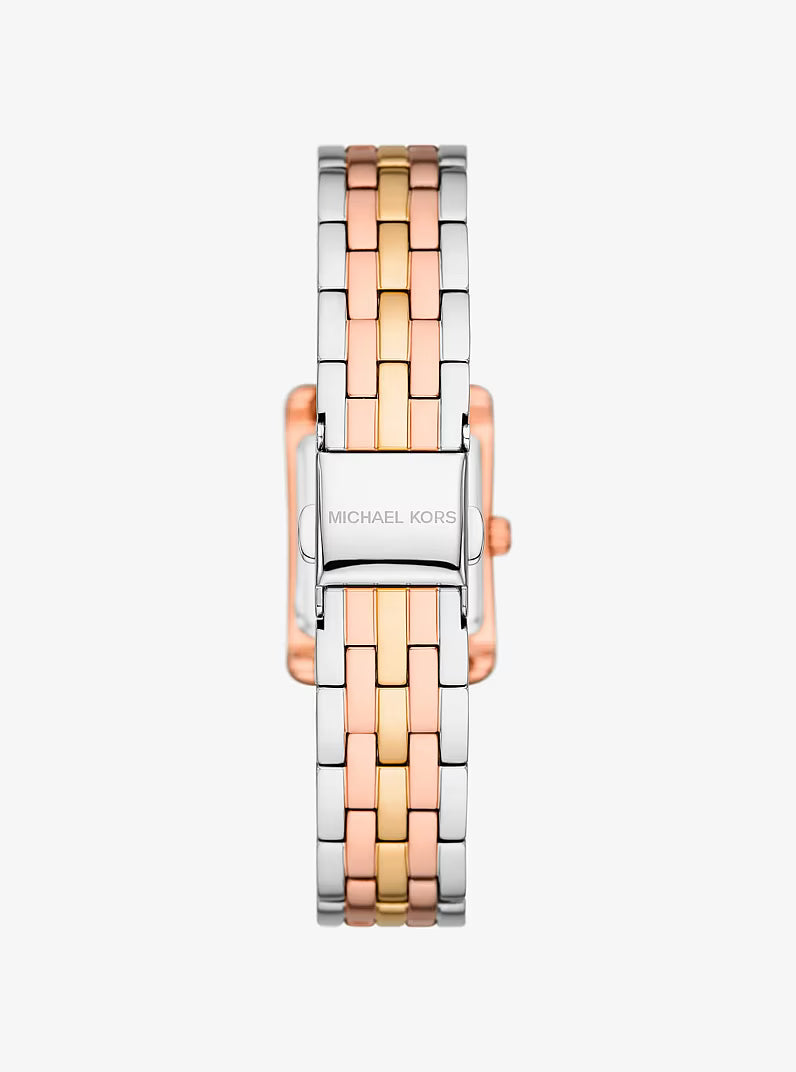 Michael Kors Mini Monroe Pavé Tri-Tone Watch – MKO1146