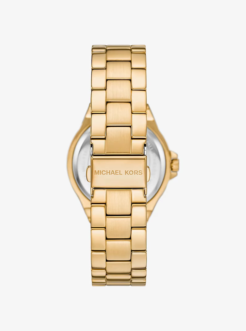 Michael Kors MKO1186 Women’s Watch – Lennox Pavé Gold-Tone Stainless Steel 37mm Luxury Fashion Watch