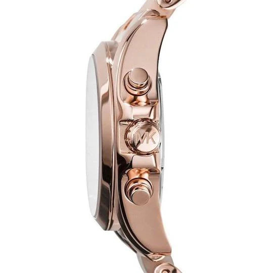 Michael Kors Women’s Watch MK6066 – Bradshaw Collection, Rose Gold Stainless Steel, Chronograph Design, Quartz Movement, 50M Water Resistant