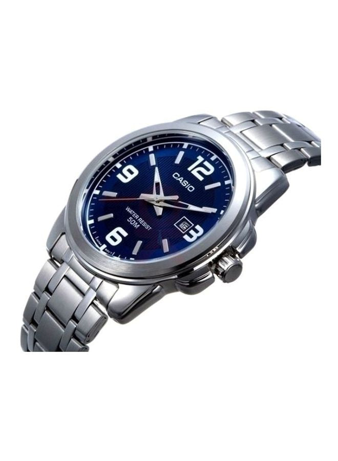 Casio Enticer MTP-1314D-2AVDF Men’s Analog Stainless Steel Watch – Blue Dial & Silver Strap