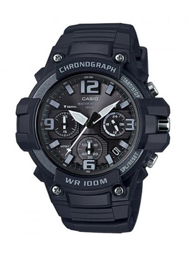 Casio Youth Men's Analog Chronograph Quartz Watch MCW-100H-1A3VDF – Black, 52 mm