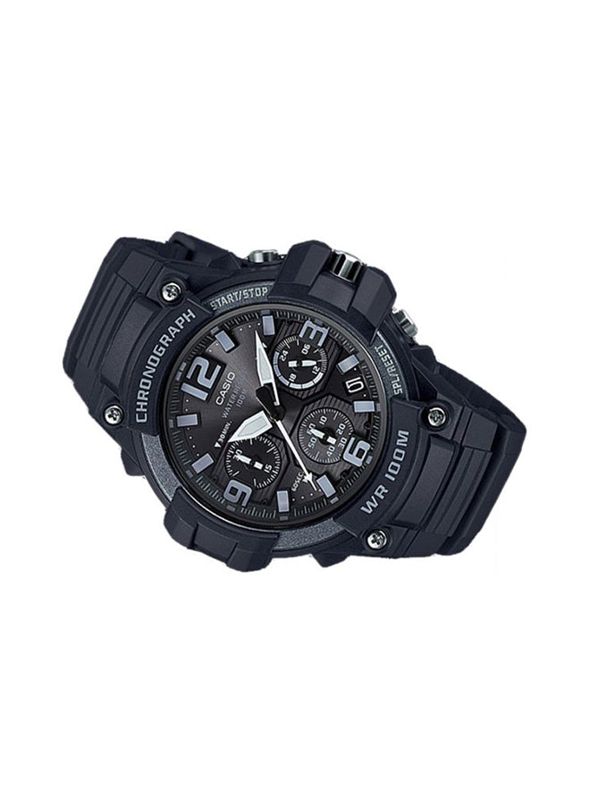 Casio Youth Men's Analog Chronograph Quartz Watch MCW-100H-1A3VDF – Black, 52 mm