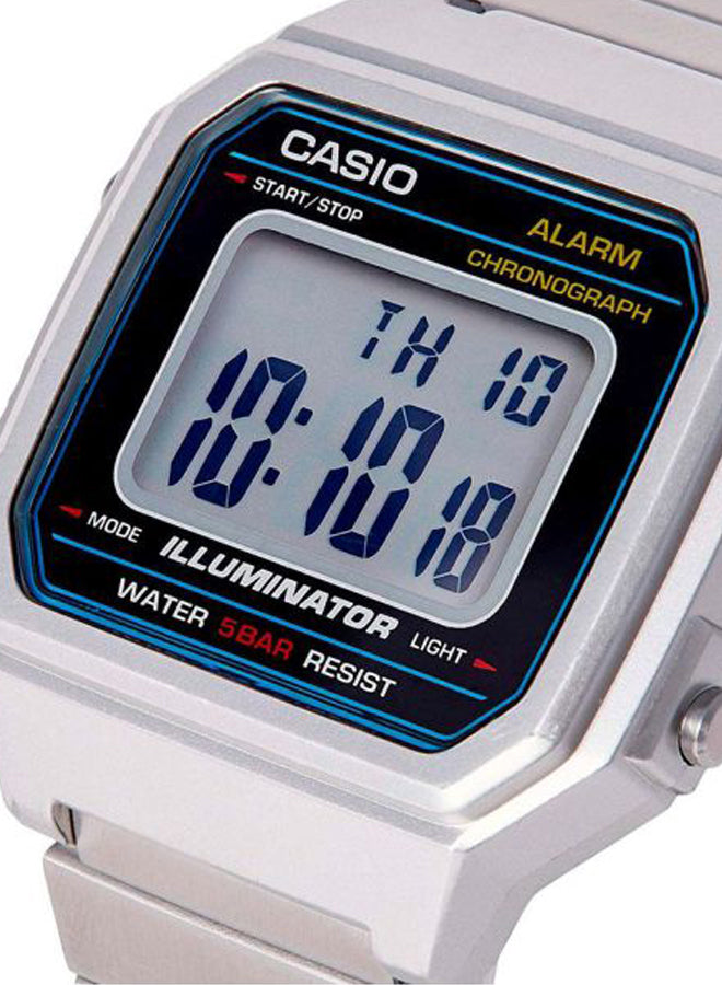 Casio Men’s Stainless Steel Digital Watch B650WD-1ADF – Silver 43 mm