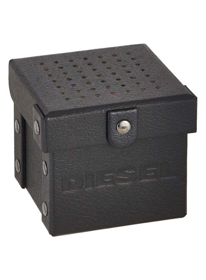 Diesel DZ1716 Rollcage Men's Analog Leather Watch – Black Dial, Brown Leather Strap & Quartz Movement