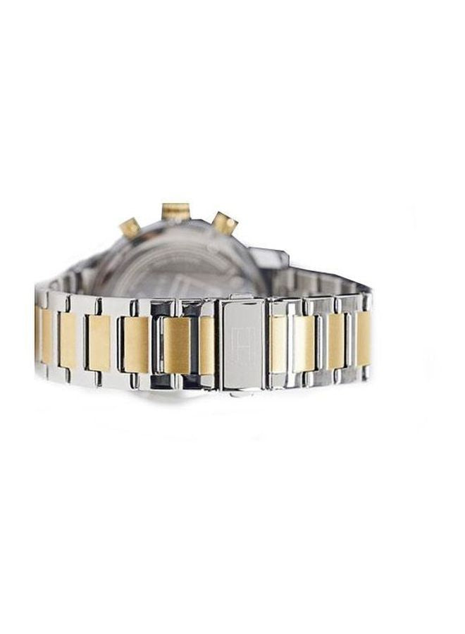 Tommy Hilfiger Kane Men’s Watch 1791539 – Black Dial, Two-Tone Stainless Steel Strap, 44mm Quartz