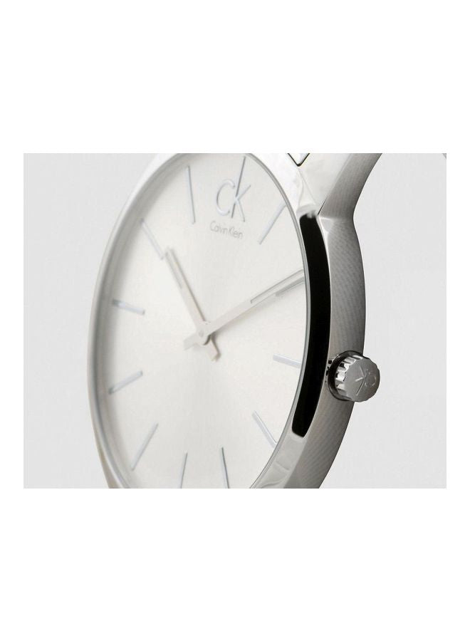 Men’s City Stainless Steel Analog Watch K2G21126 – Silver Dial, Quartz Movement, 43mm Case, 3ATM Water Resistant