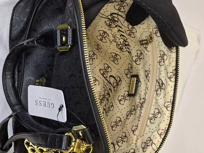 GU Dome Satchel Black Monogram Bag For Women 80#