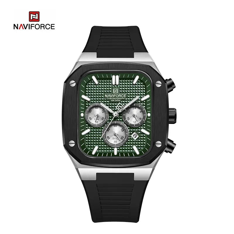NAVIFORCE NF8037 S/GN/B Men’s Square Classic Watch