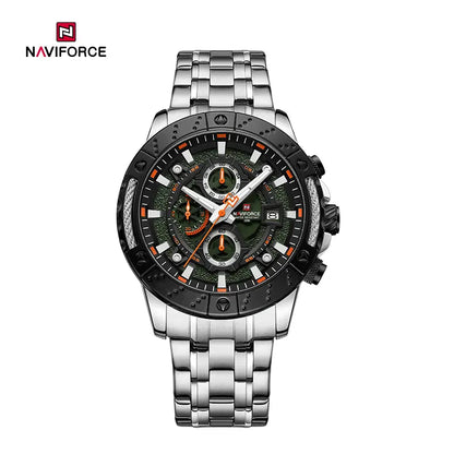 NAVIFORCE NF9227 S/O/S Hollow Mechanical Style Men’s Watch Trendy Fashion Waterproof Sports Luminous Wristwatch Gift for Boyfriend