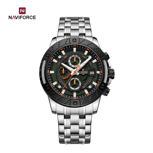 NAVIFORCE NF9227 S/O/S Hollow Mechanical Style Men’s Watch Trendy Fashion Waterproof Sports Luminous Wristwatch Gift for Boyfriend
