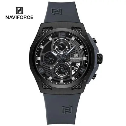 NAVIFORCE NF8051T B/B/GY Trendy Fashion Men’s Watch