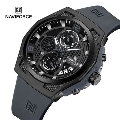 NAVIFORCE NF8051T B/B/GY Trendy Fashion Men’s Watch