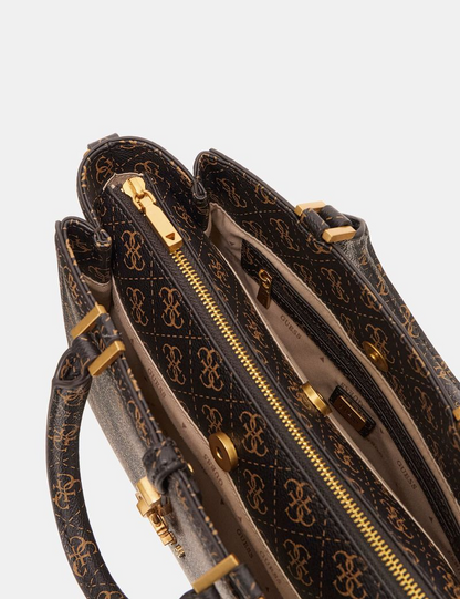 Tommy Hilfiger G James 4G Logo Handbag – Brown (Model QA921306)